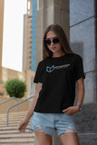 Unisex Black Fitted Logo Tee